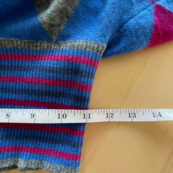 Benetton Argyle Wool Sweater - Picture 10 of 12